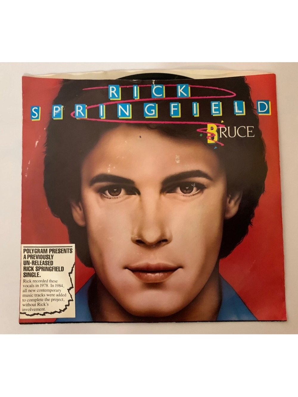 RICK SPRINGFIELD 1984 Bruce Guenevere 2 UNRELEASED TRX USA  7 Inch vinyl 45